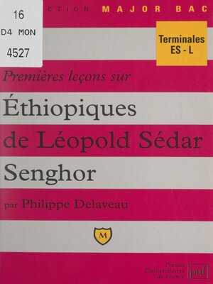 cover image of Premières leçons sur Éthiopiques, de Léopold Sédar Senghor